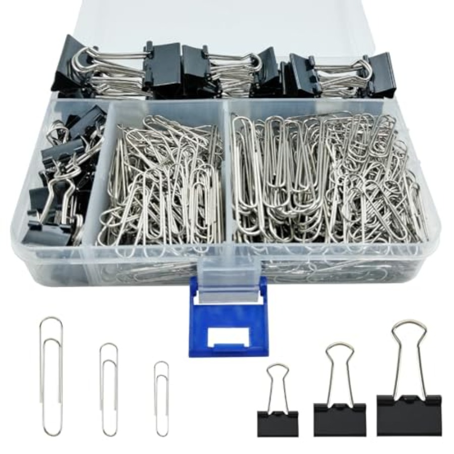 340 PCS Paper Clips and Binder – обзор и цена Binder Clip Assorted