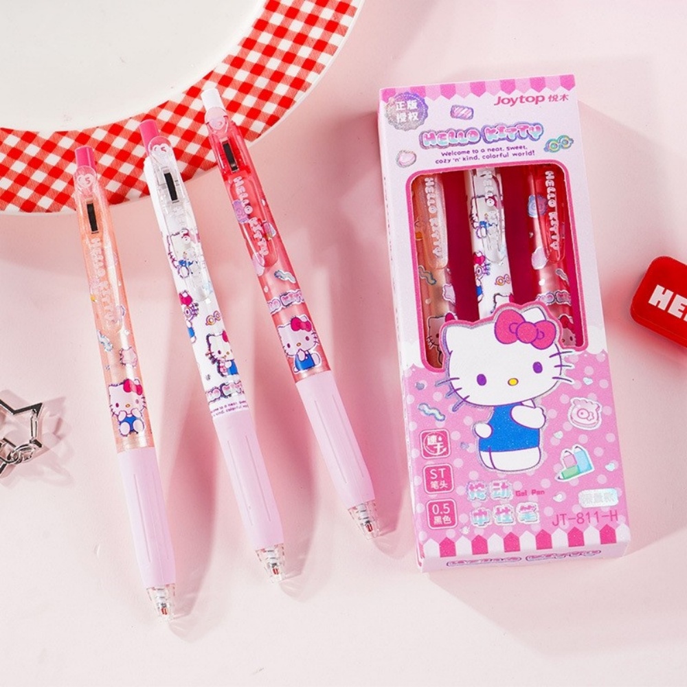 Genuine 3 Pcs/Set Sanrio Gel P – обзор и цена Office Supply Office Stationery Items