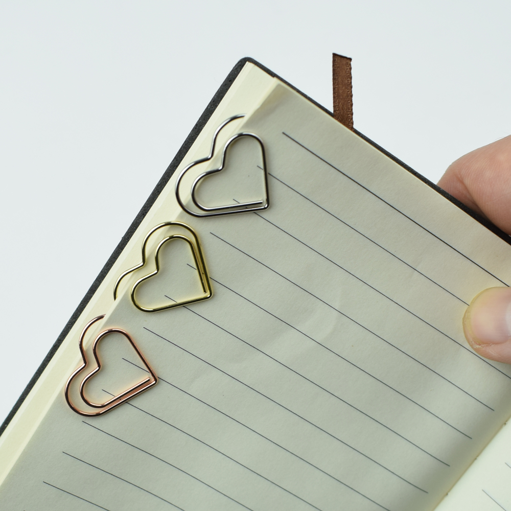12-Piece Set Heart Paper Clips – обзор и цена Binder Clip Assorted
