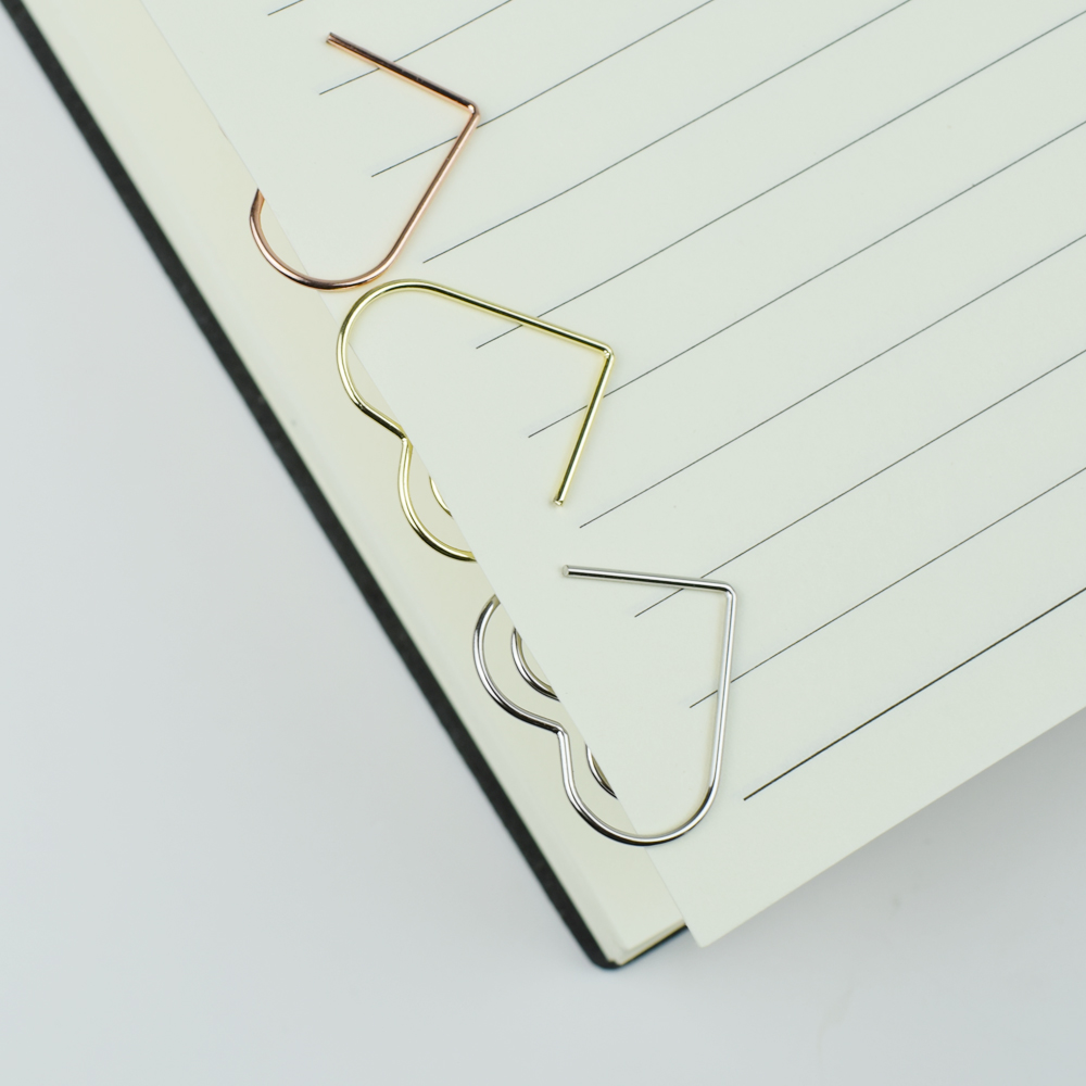 12-Piece Set Heart Paper Clips – обзор и цена Binder Clip Assorted