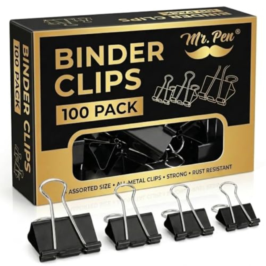 - Binder Clips, 100 pcs, Assor – обзор и цена Binder Clip Assorted