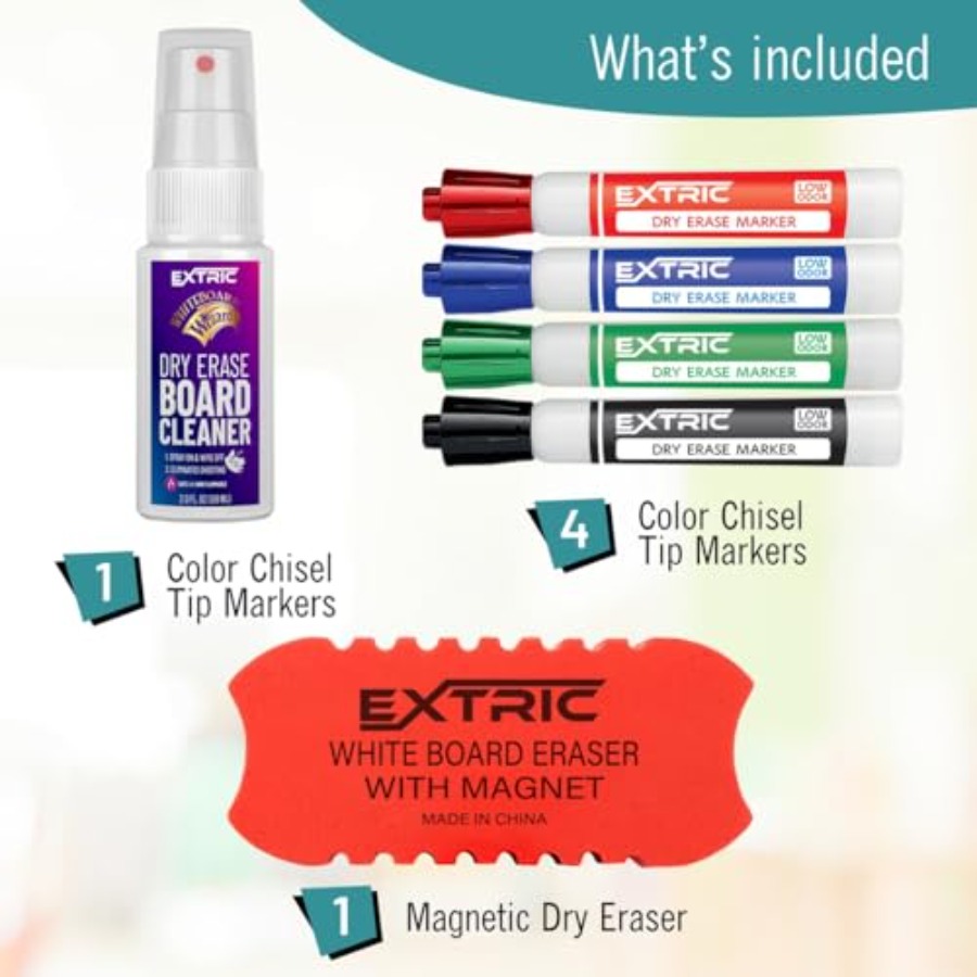 Dry Erase Markers Set, 4 White – обзор и цена Whiteboard Marker Set