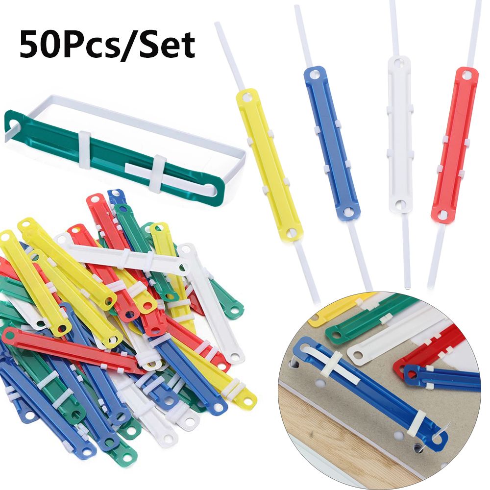 50 PCs/Set File Paper Fastener – обзор и цена Binder Clip Assorted