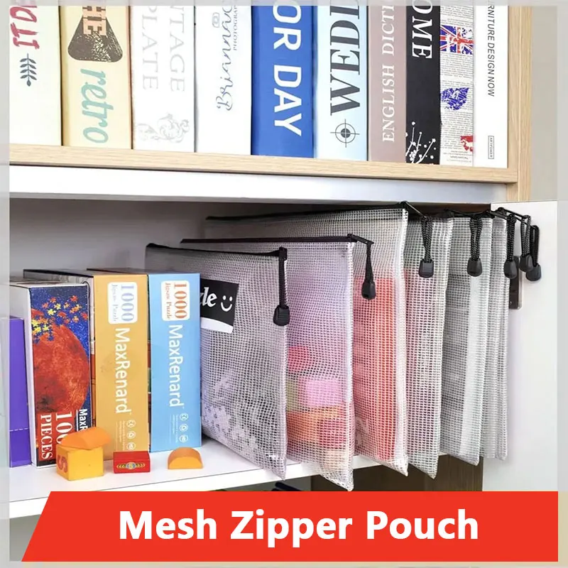 A3/A4/A5/A6 Mesh Zipper Pouch  – обзор и цена Portfolio Folder Zip