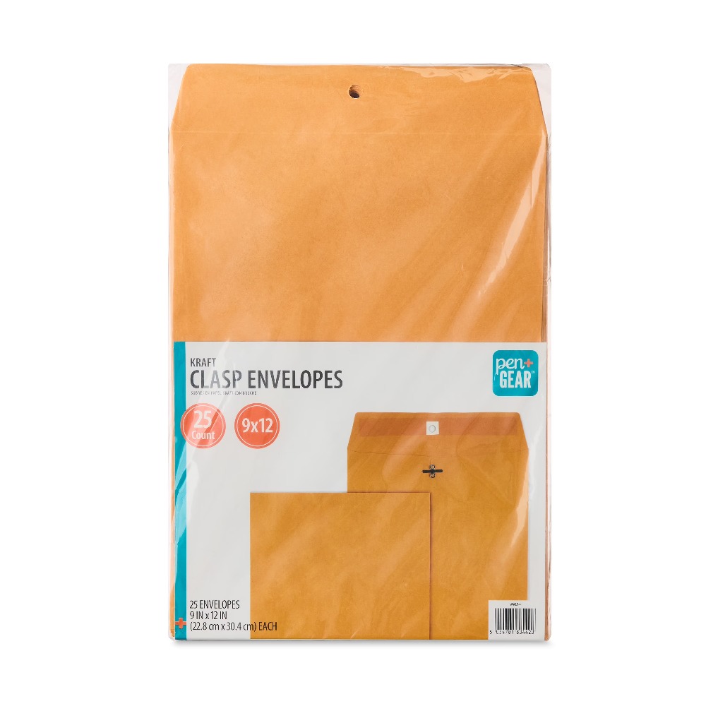 New Kraft Clasp Envelopes 9x12 – обзор и цена Letter Envelope Kraft