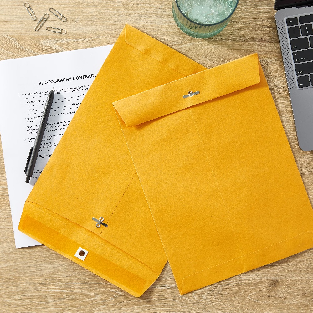 New Kraft Clasp Envelopes 9x12 – обзор и цена Letter Envelope Kraft