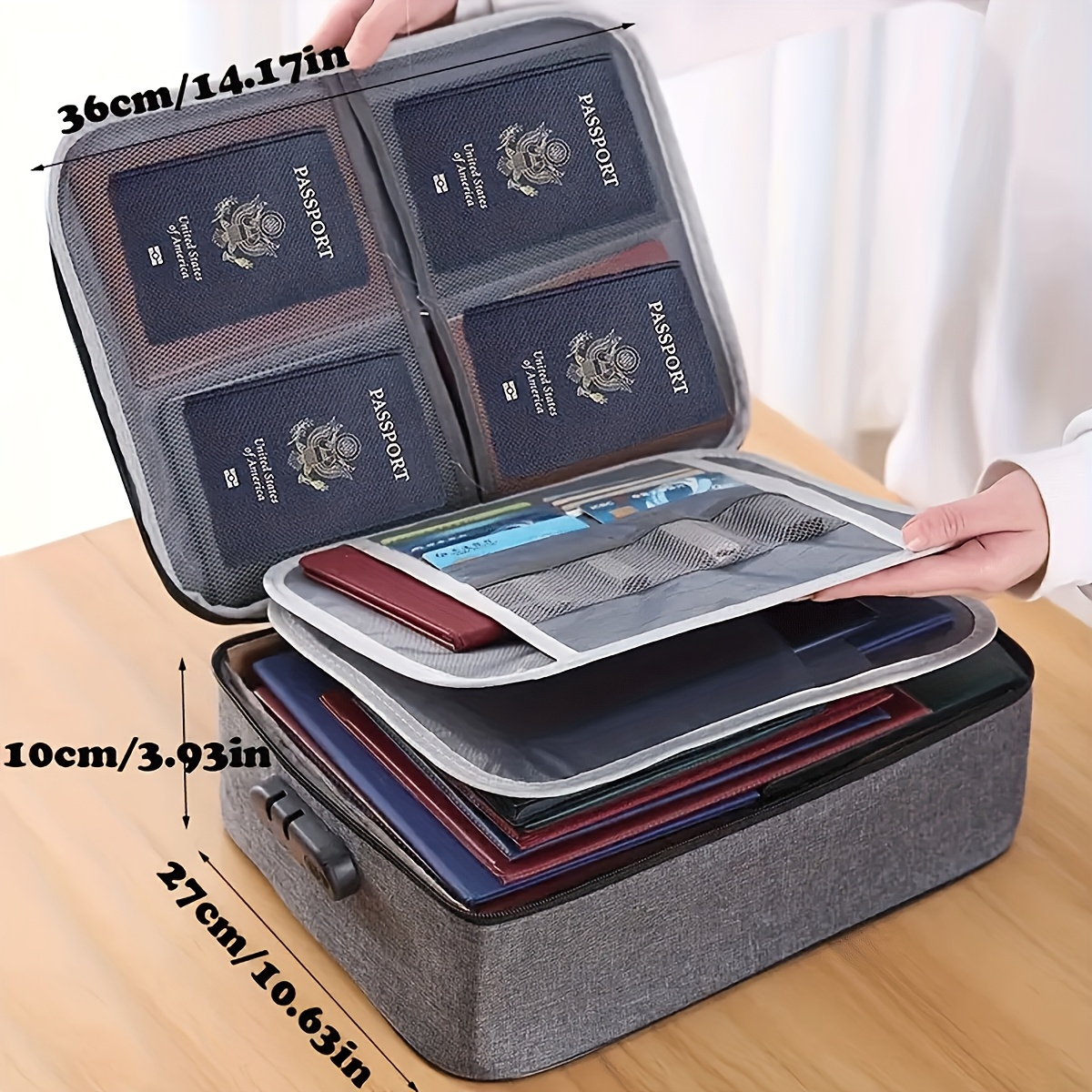 Lockable File Storage Bag,3-La – обзор и цена Portfolio Folder Zip