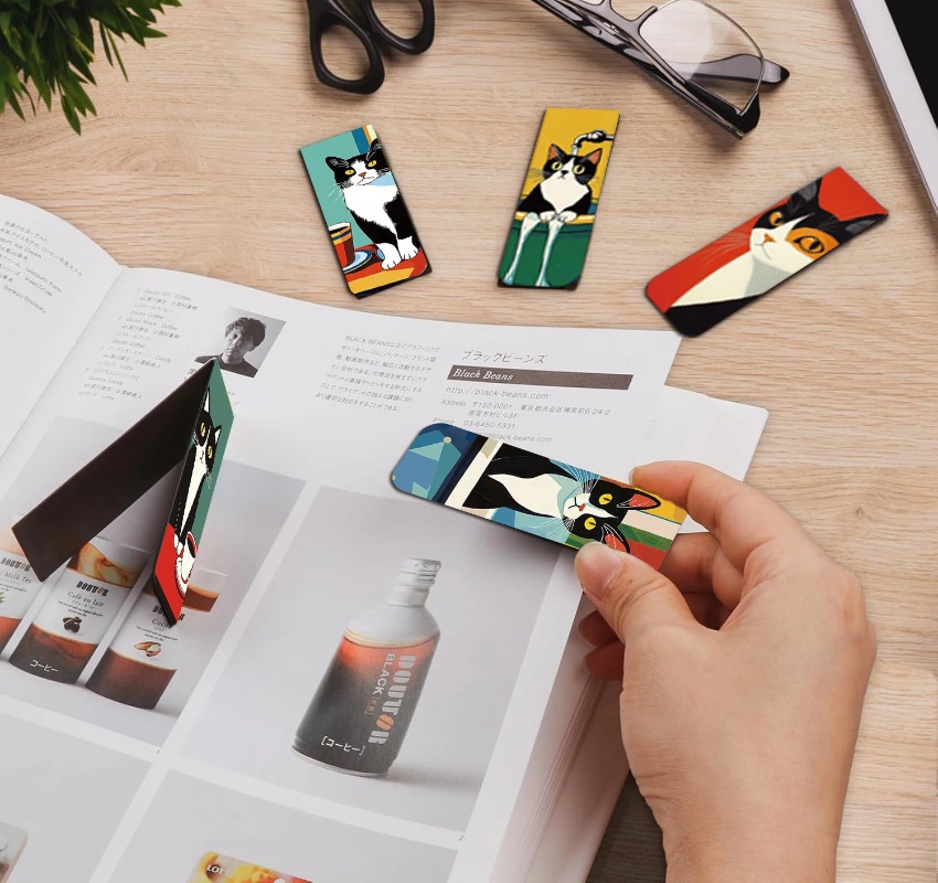 5PCS Simple And Fun Cat Magnet – обзор и цена Bookmark Magnetic Clip