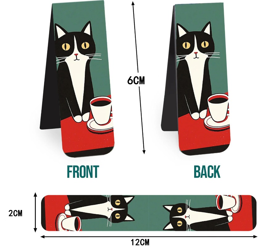 5PCS Simple And Fun Cat Magnet – обзор и цена Bookmark Magnetic Clip
