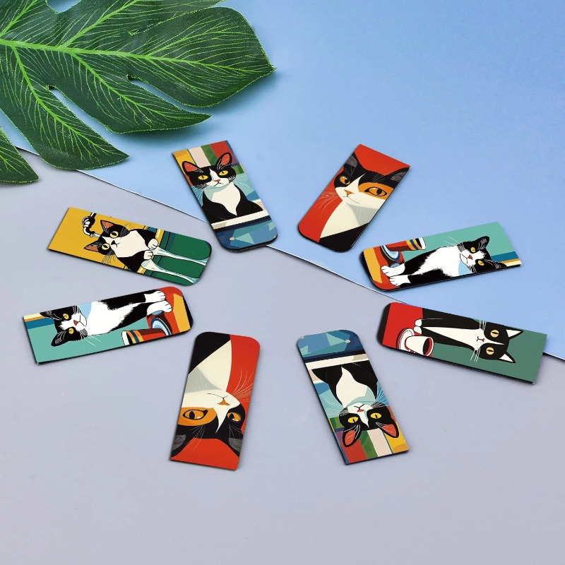 5PCS Simple And Fun Cat Magnet – обзор и цена Bookmark Magnetic Clip