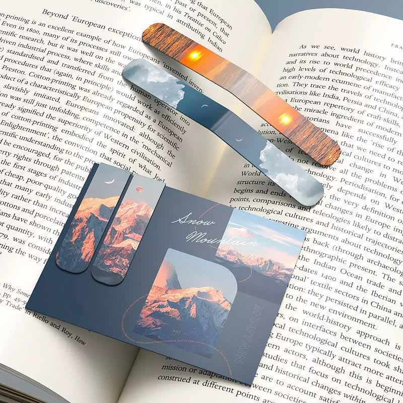 2Pcs Landscape Themed Magnetic – обзор и цена Bookmark Magnetic Clip
