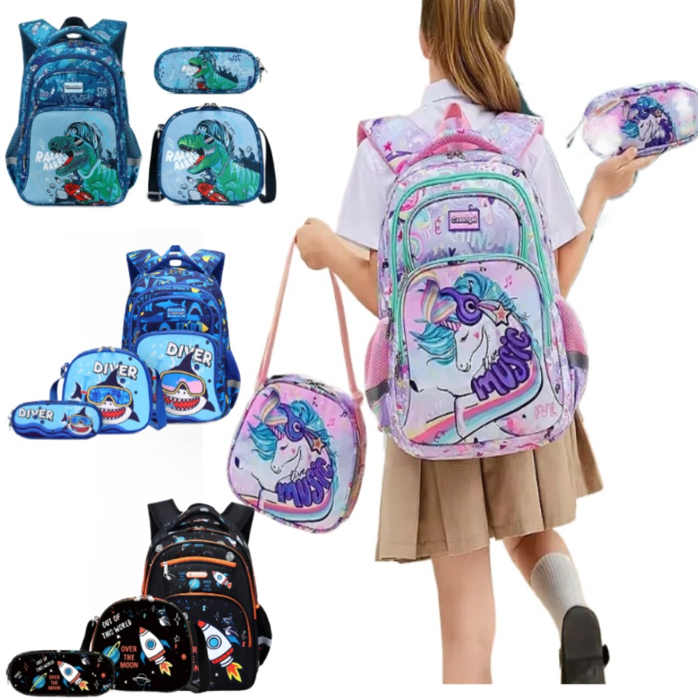 3PCS Kids Backpack Set Unicorn – обзор и цена Pencil Case Large