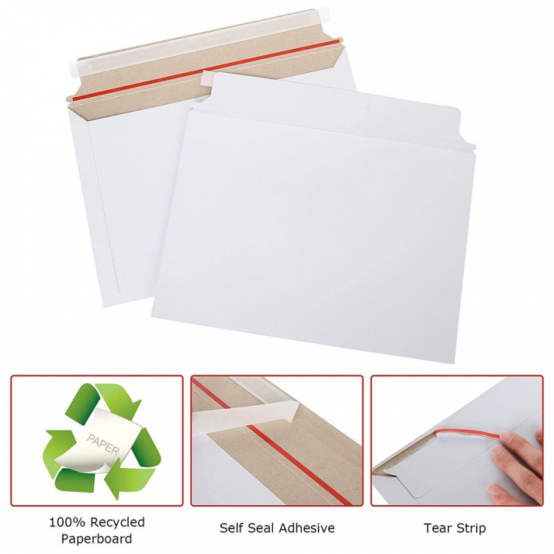 25Pcs White Rigid Mailers Stay – обзор и цена Letter Envelope Kraft