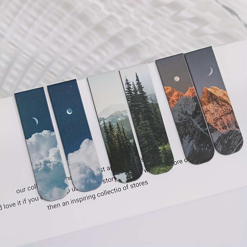 2pcs Landscape Themed Magnetic – обзор и цена Bookmark Magnetic Clip