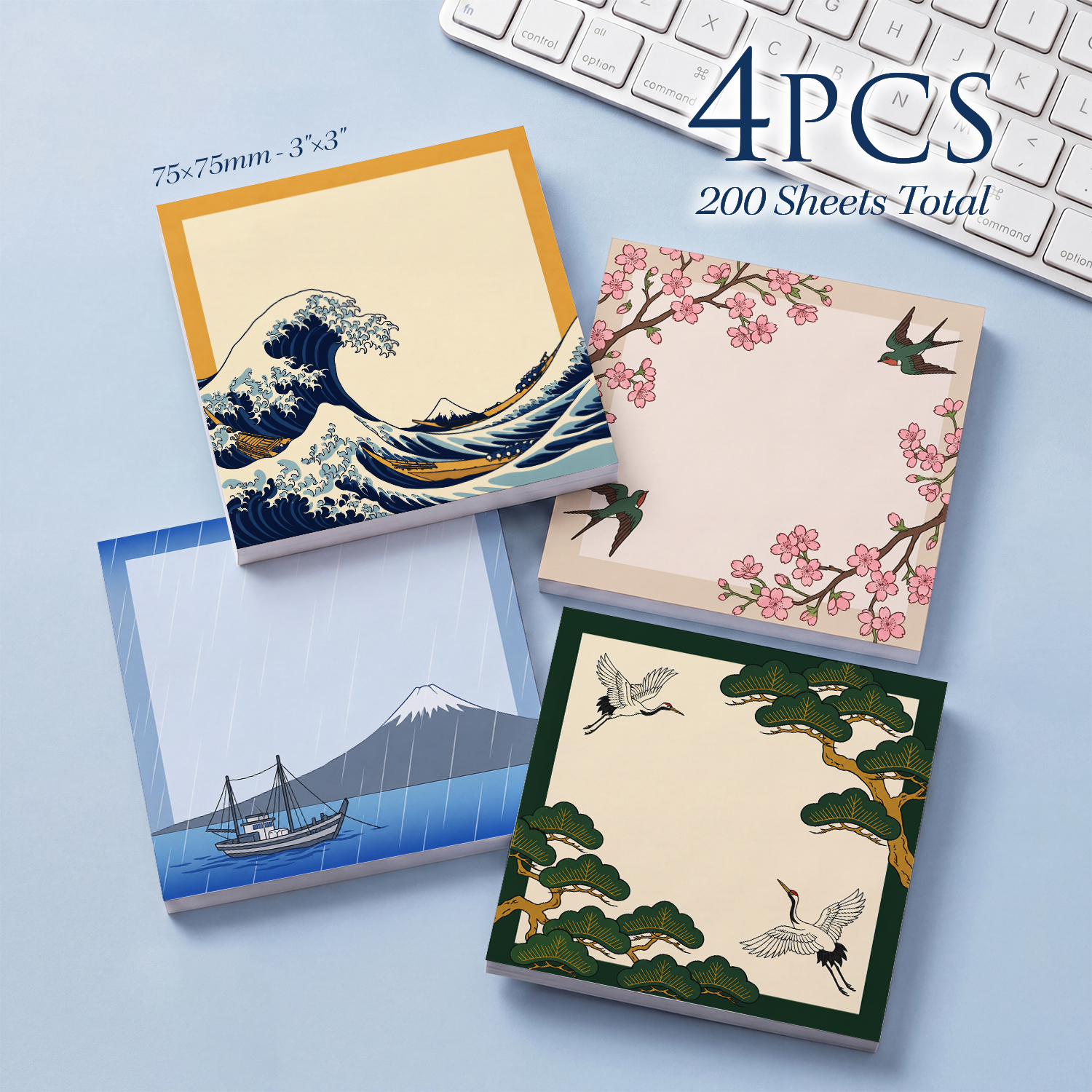 4pcs Japanese Style Sticky Not – обзор и цена Total Stationery & Office Supply