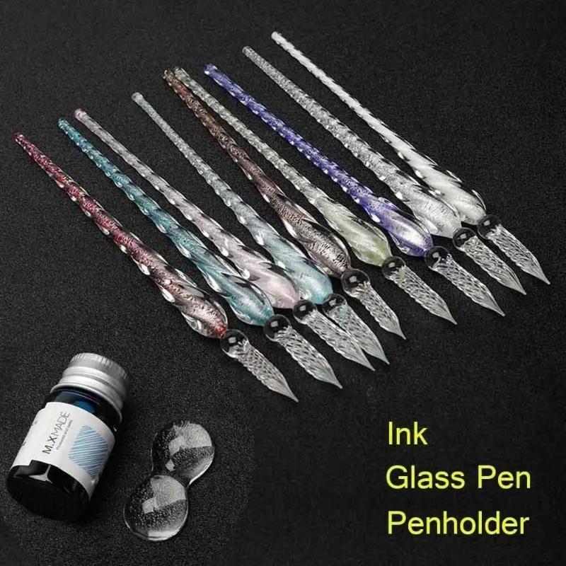 Colored Crystal Glass Dip Pen  – обзор и цена Fountain Pen Ink