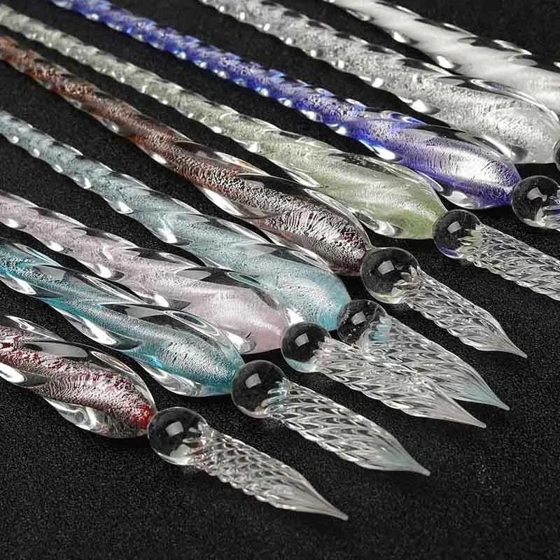 Colored Crystal Glass Dip Pen  – обзор и цена Fountain Pen Ink
