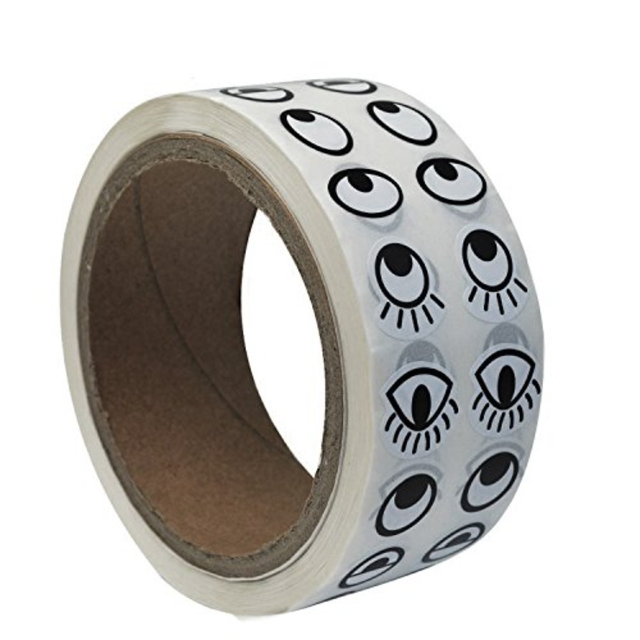 Black White Eye Stickers Label – обзор и цена Sticker Label Roll