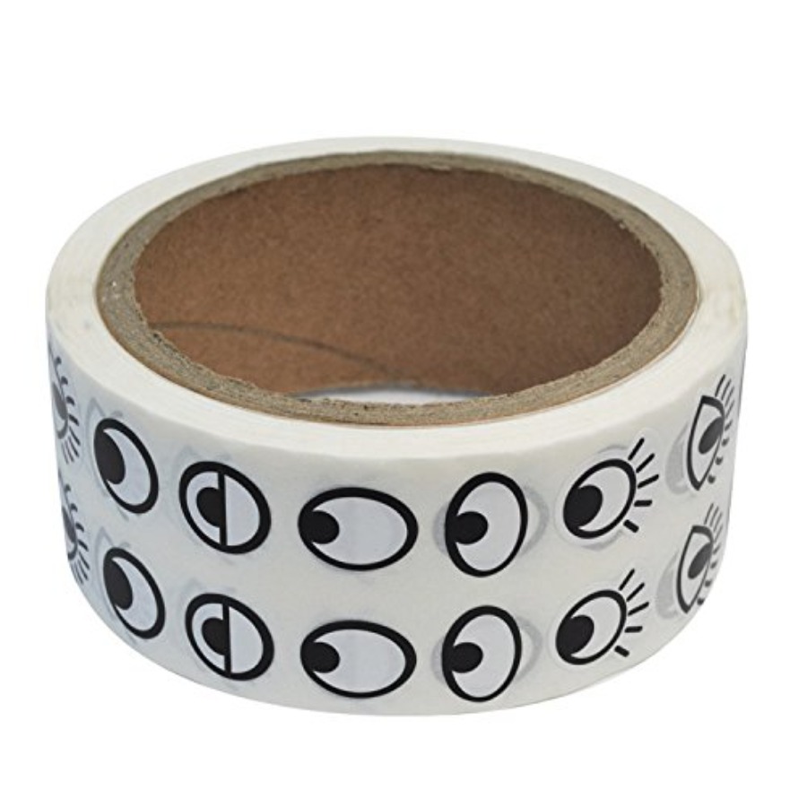 Black White Eye Stickers Label – обзор и цена Sticker Label Roll