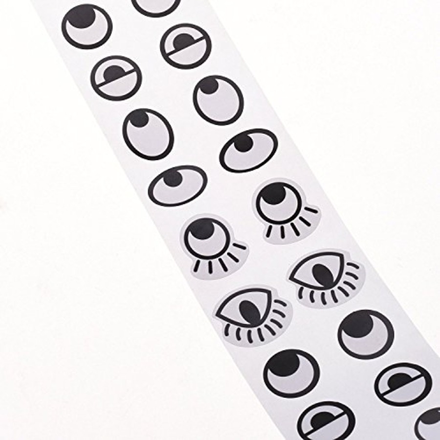 Black White Eye Stickers Label – обзор и цена Sticker Label Roll