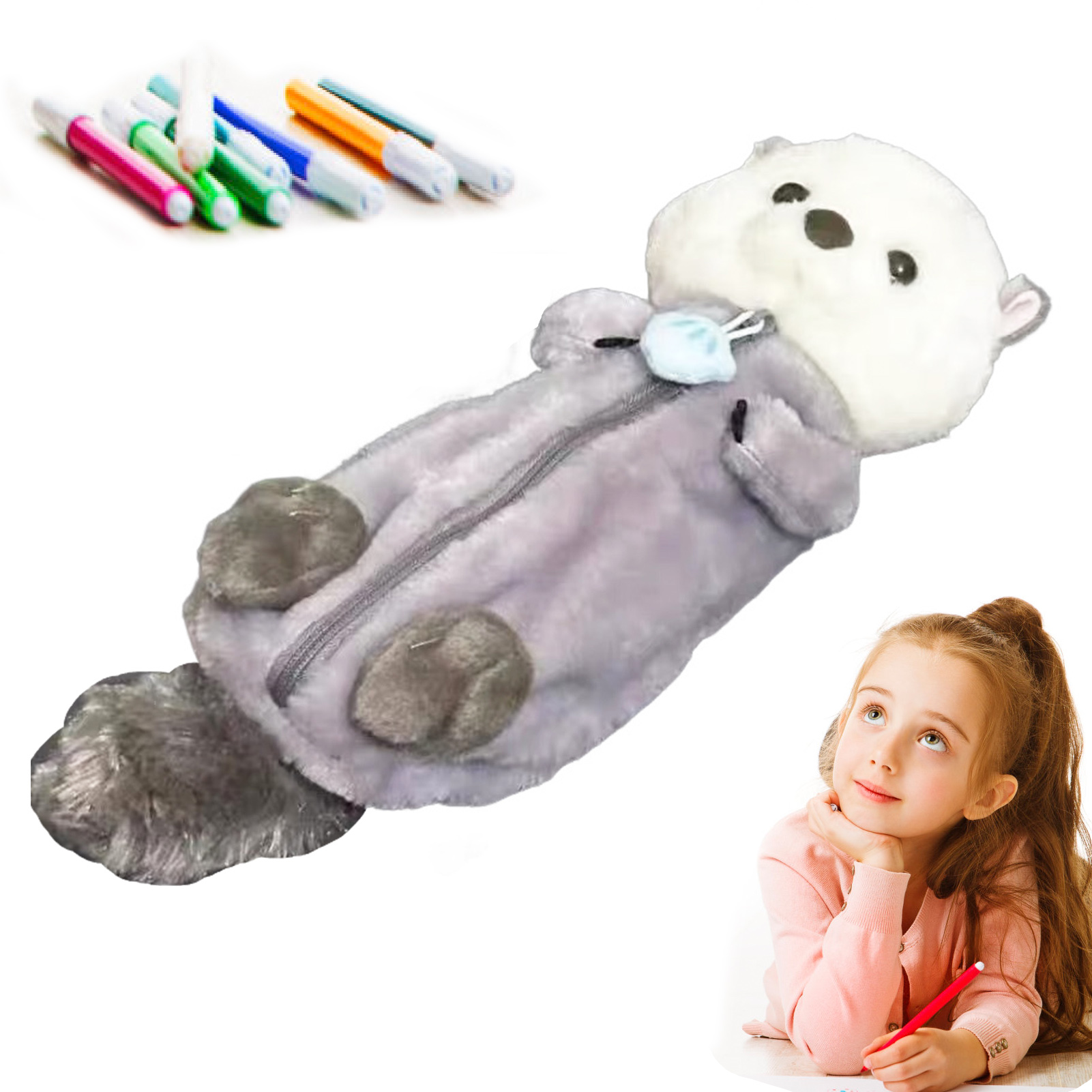 Creative Plush Toy Pencil Case – обзор и цена Stationery Supply