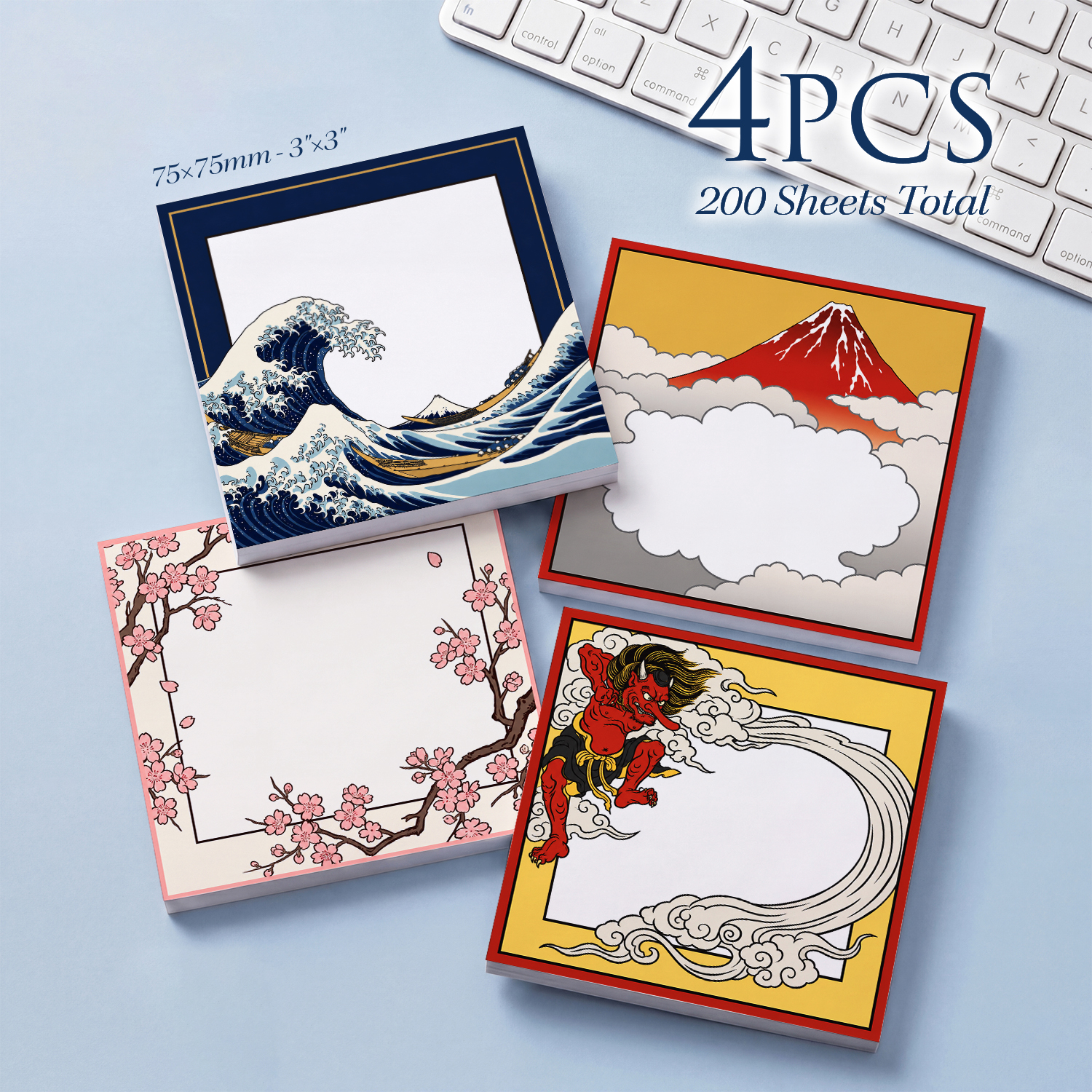 4pcs Japanese Style Sticky Not – обзор и цена Total Stationery & Office Supply