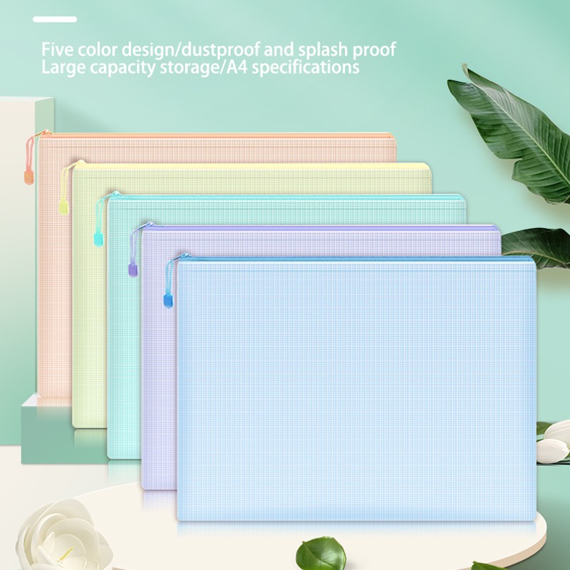 5pcs Mesh Zipper Pouch Documen – обзор и цена Portfolio Folder Zip