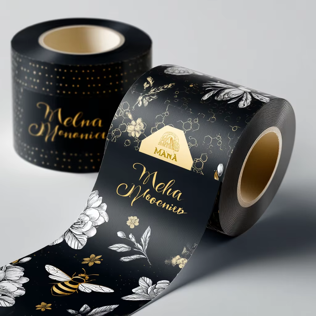 Custom Luxury Gold Foil Vinyl  – обзор и цена Sticker Label Roll