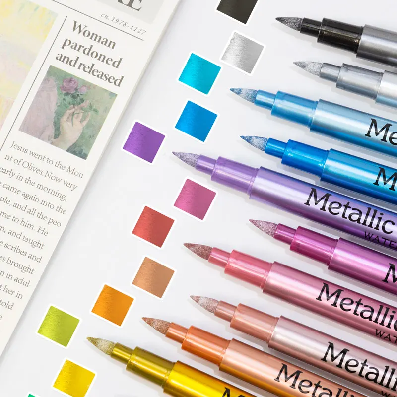 24 Colors Metallic Acrylic Pai – обзор и цена Whiteboard Marker Set