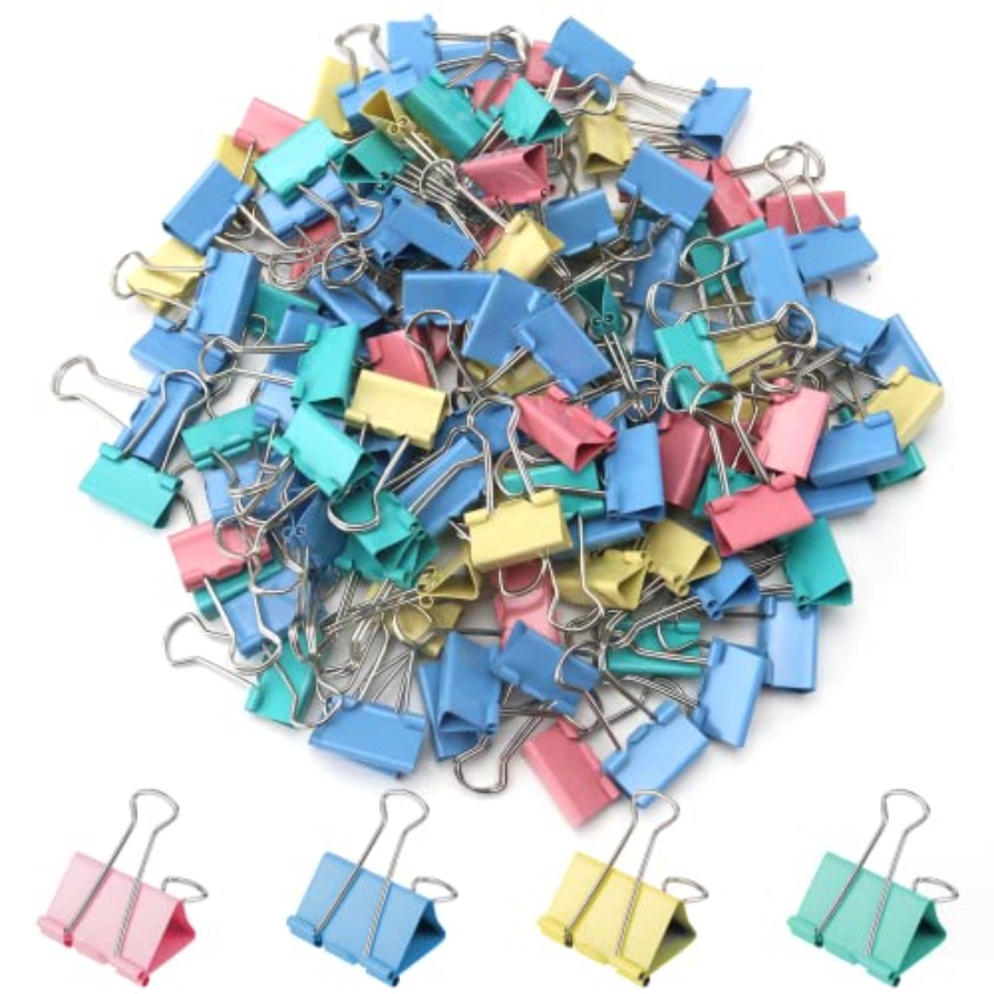 120 Pack Binder Clips 0.75 Inc – обзор и цена Binder Clip Assorted