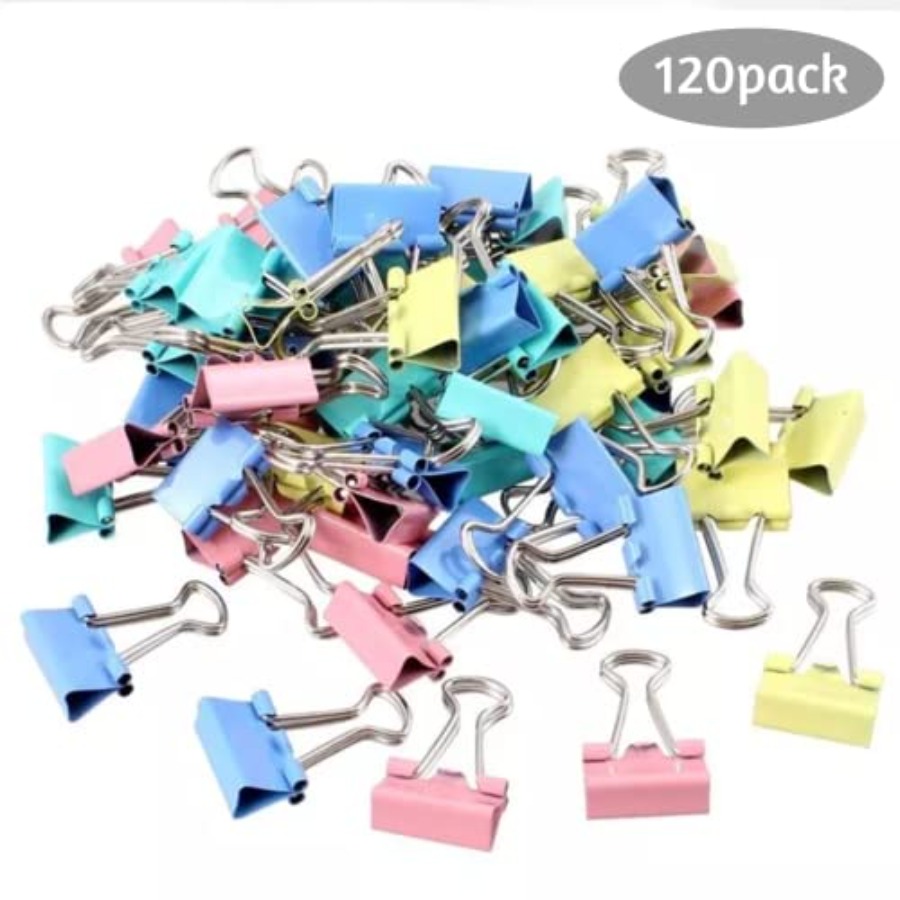 120 Pack Binder Clips 0.75 Inc – обзор и цена Binder Clip Assorted
