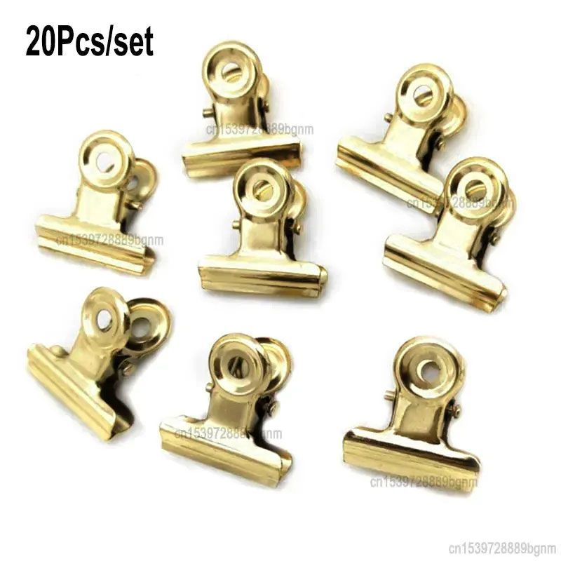 20PCS/Set 21mm*23mm Round Meta – обзор и цена Binder Clip Assorted