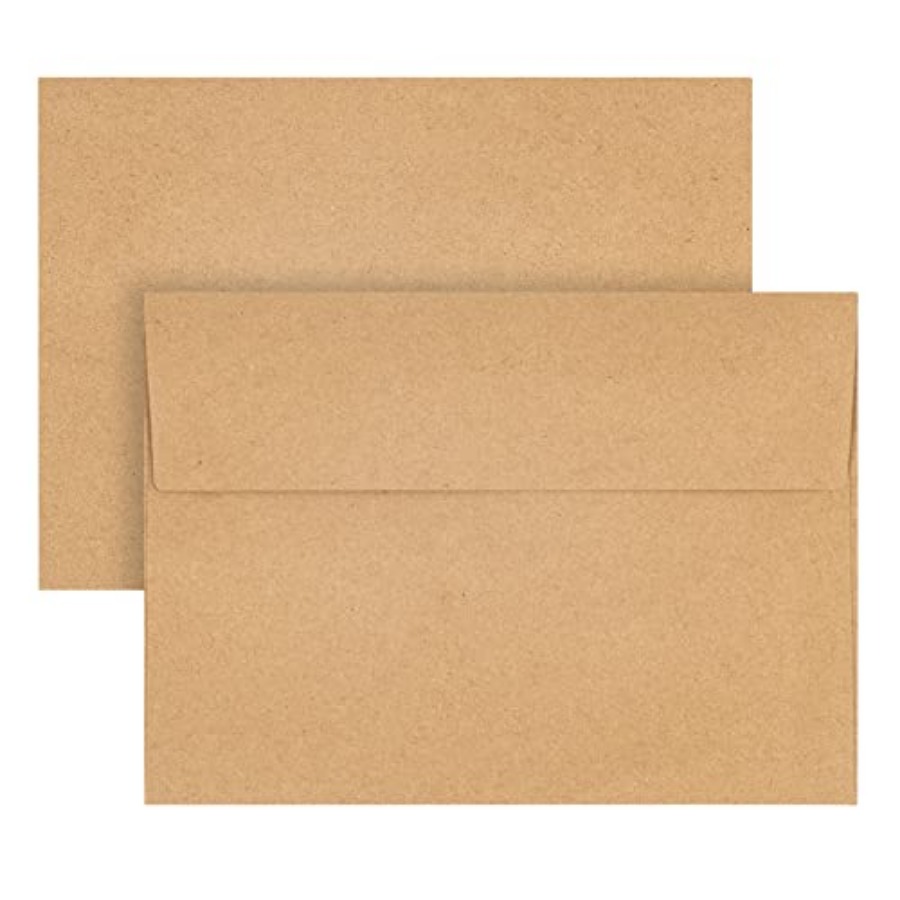Kraft Paper Envelopes, 50 Pack – обзор и цена Letter Envelope Kraft