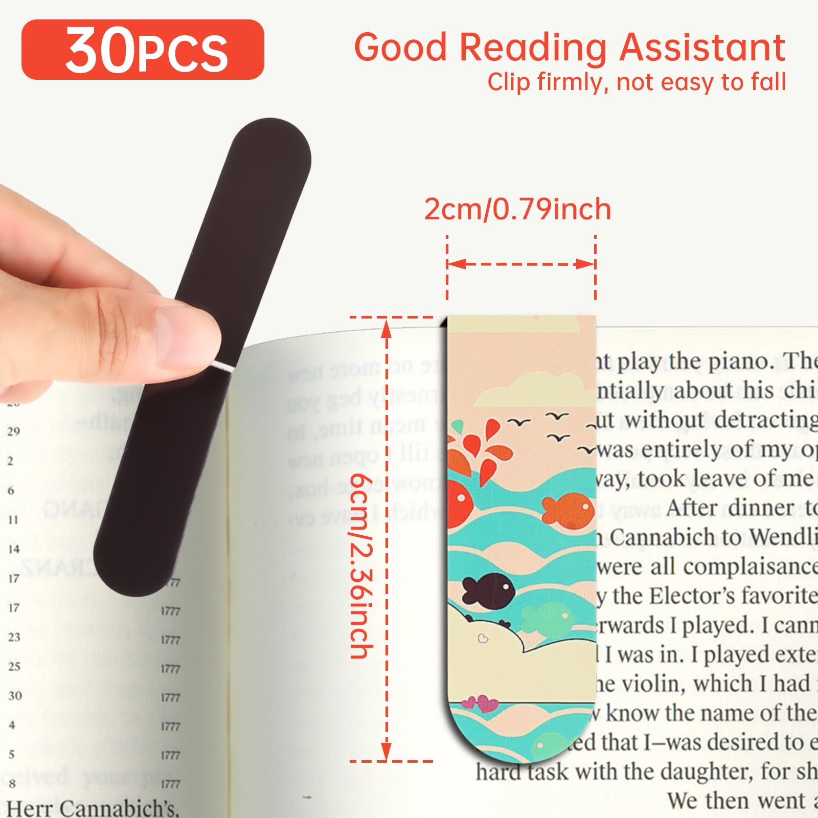 18pcs/30pcs Magnetic Bookmarks – обзор и цена Bookmark Magnetic Clip