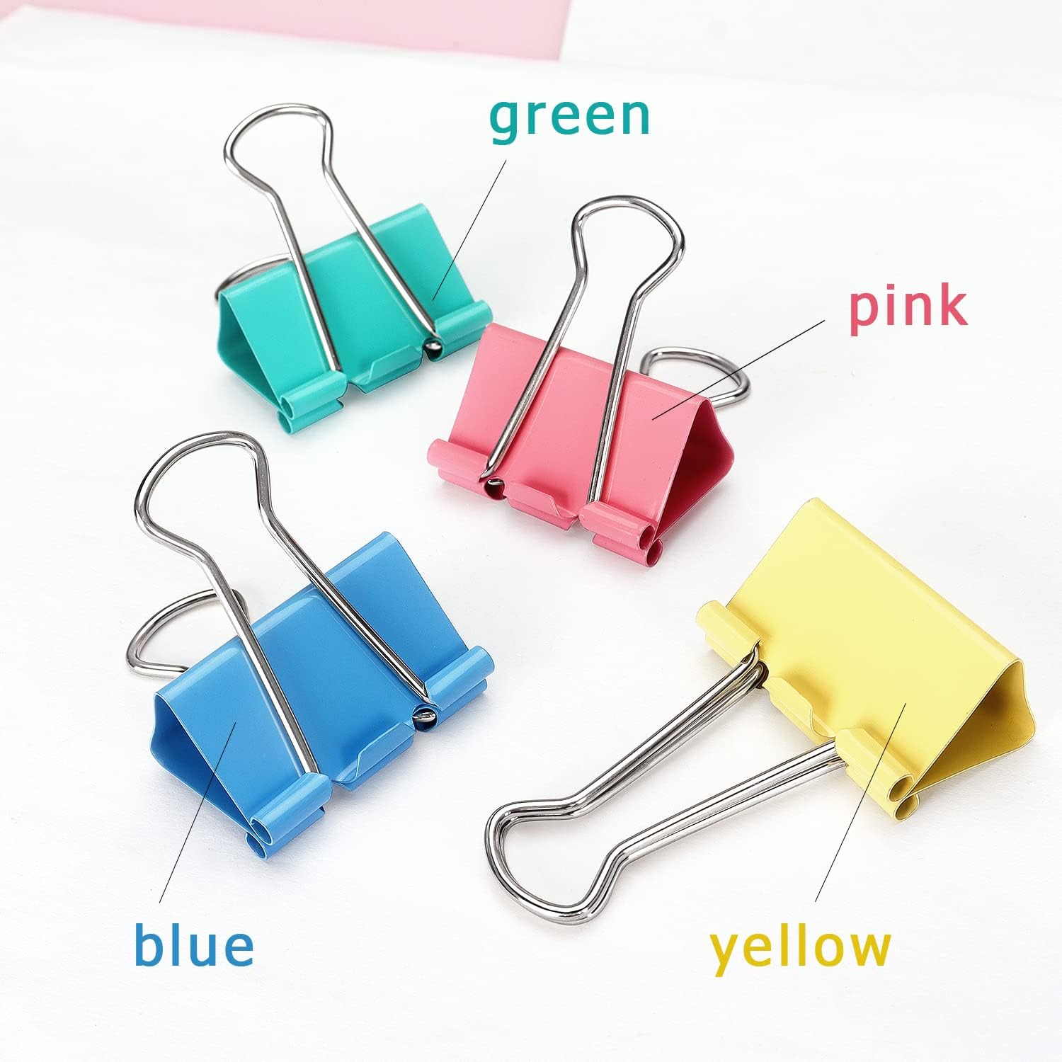 Colorful Binder Clips, Assorte – обзор и цена Binder Clip Assorted