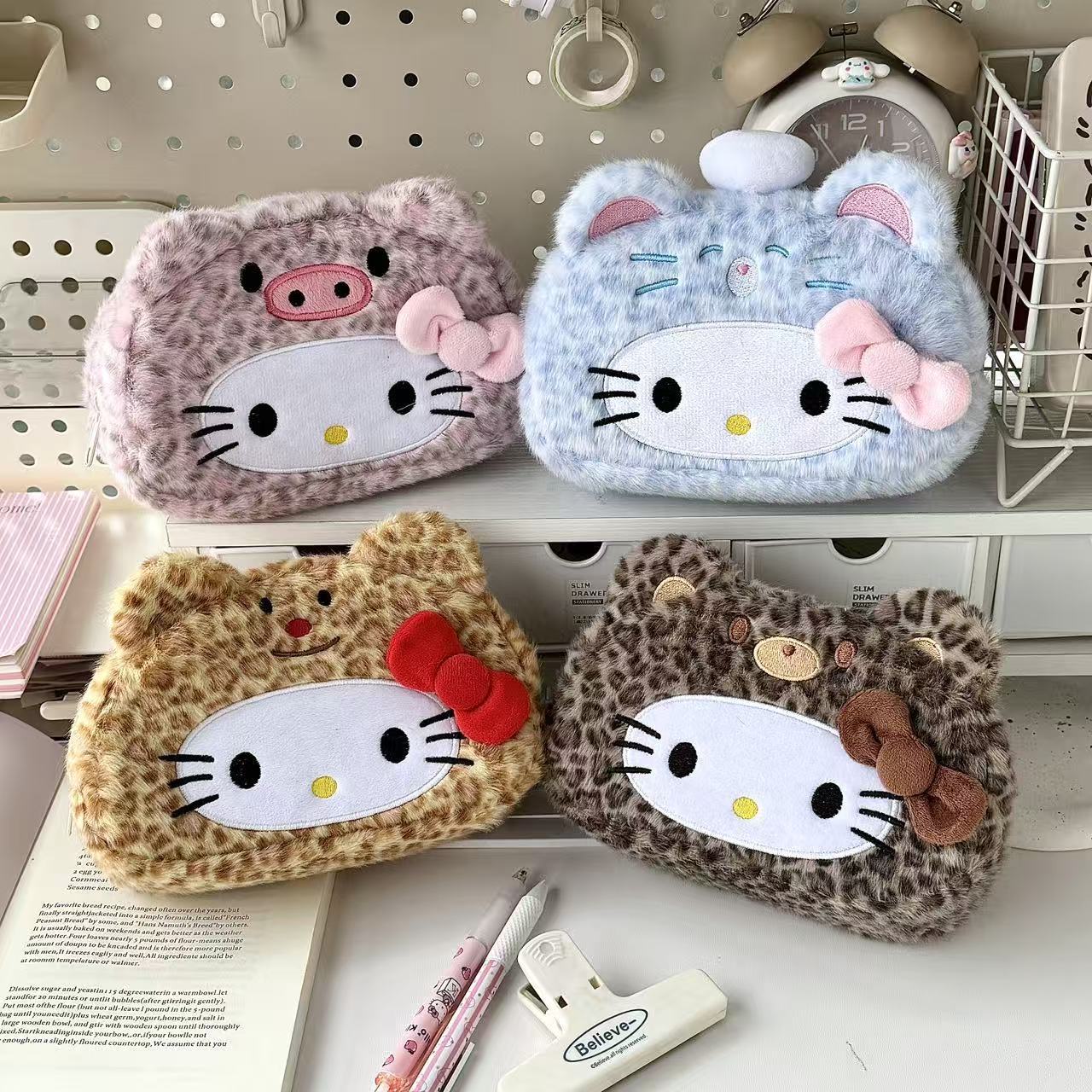 New Sanrio's Leopard Print Hel – обзор и цена Pencil Case Large