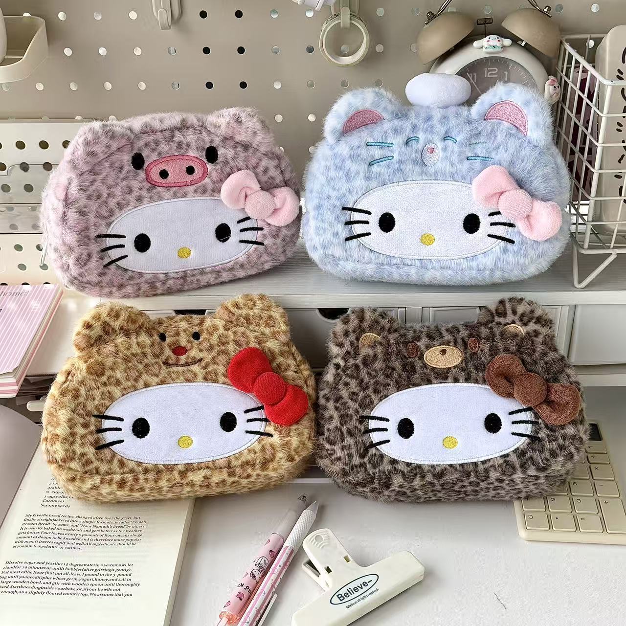 New Sanrio's Leopard Print Hel – обзор и цена Pencil Case Large
