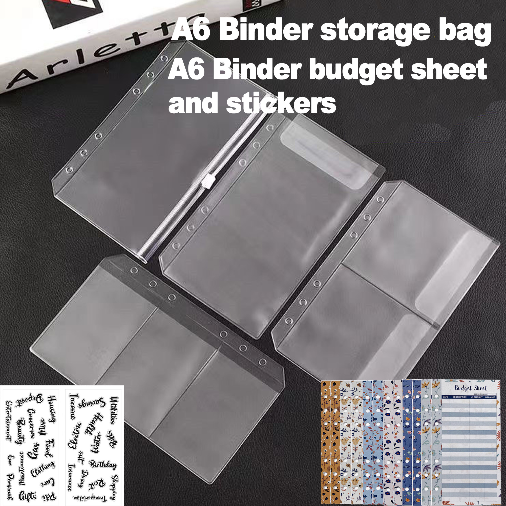 A6 Binder Pockets 6 Holes Cash – обзор и цена Portfolio Folder Zip