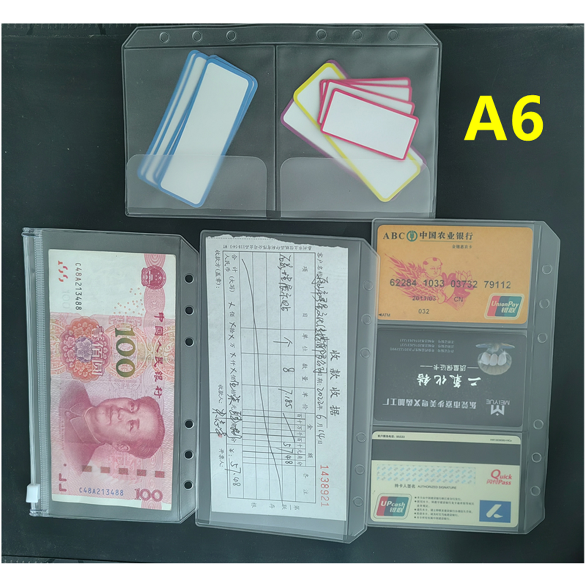 A6 Binder Pockets 6 Holes Cash – обзор и цена Portfolio Folder Zip