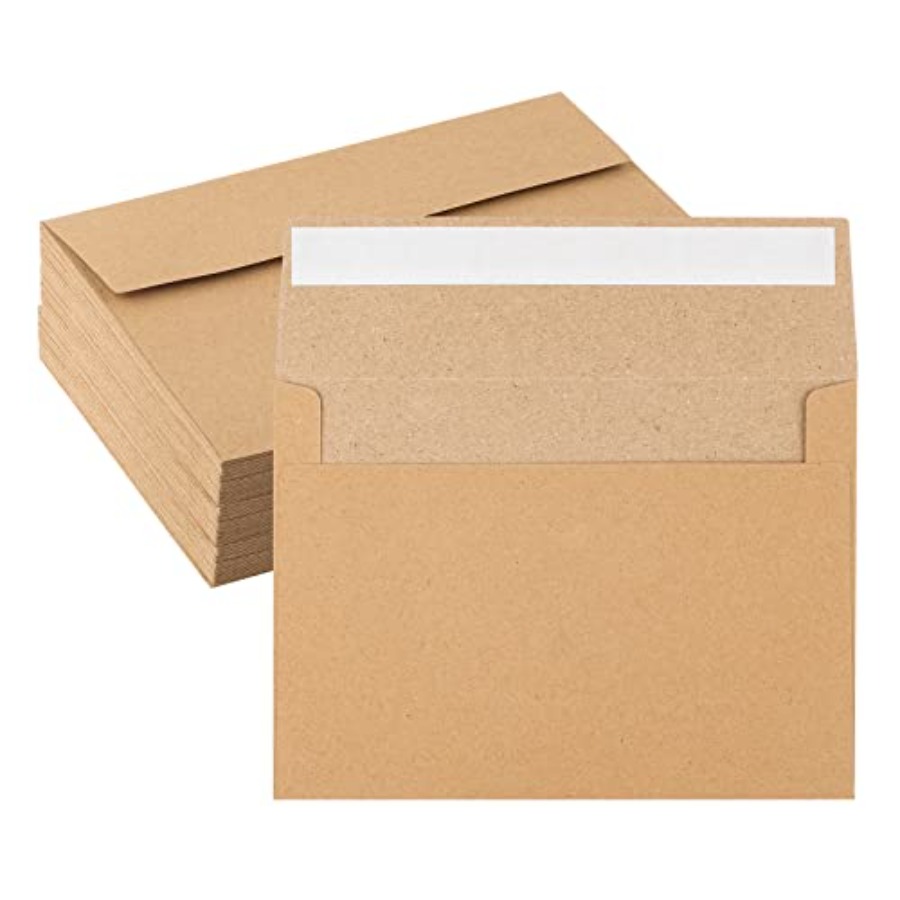 50 Pack Kraft Envelopes - 4 x  – обзор и цена Letter Envelope Kraft