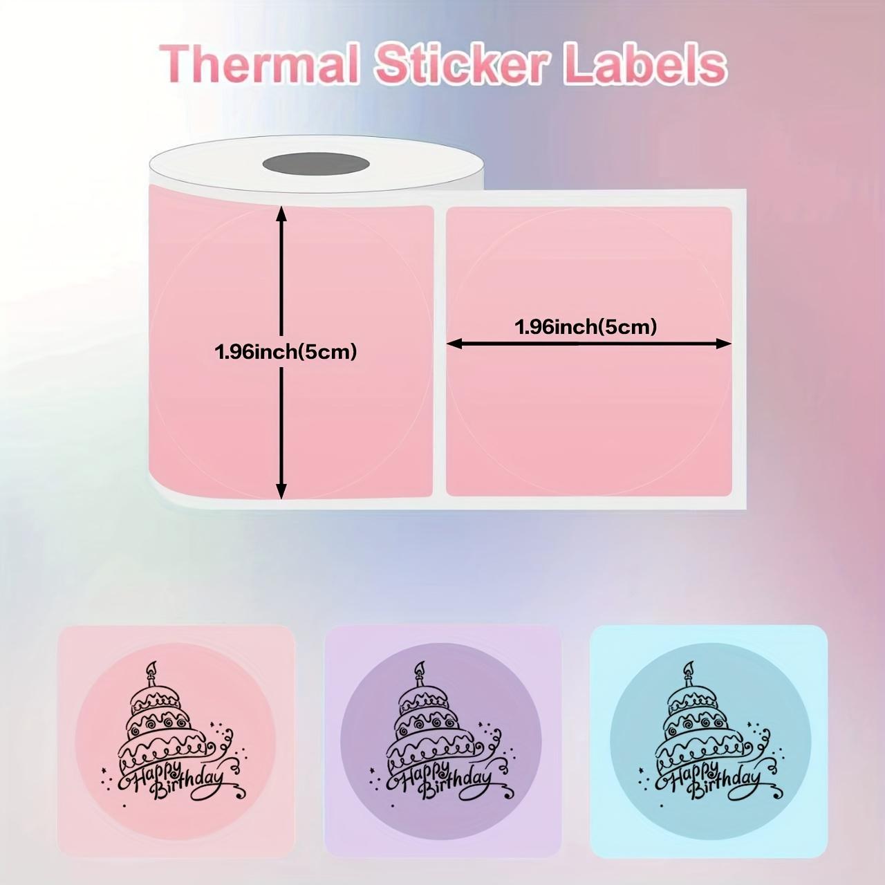 9 Rolls Colored Round Thermal  – обзор и цена Sticker Label Roll