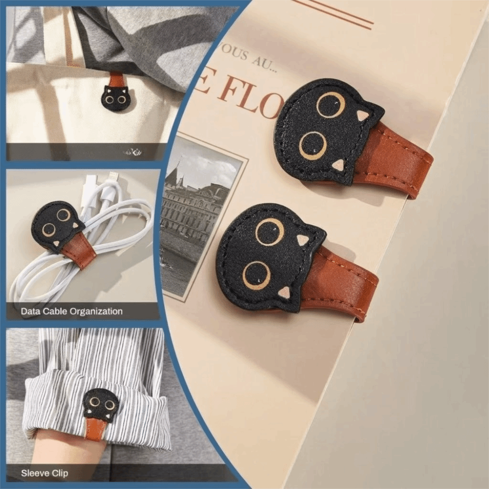 Cute PU Magnetic Page Clip Cat – обзор и цена Bookmark Magnetic Clip