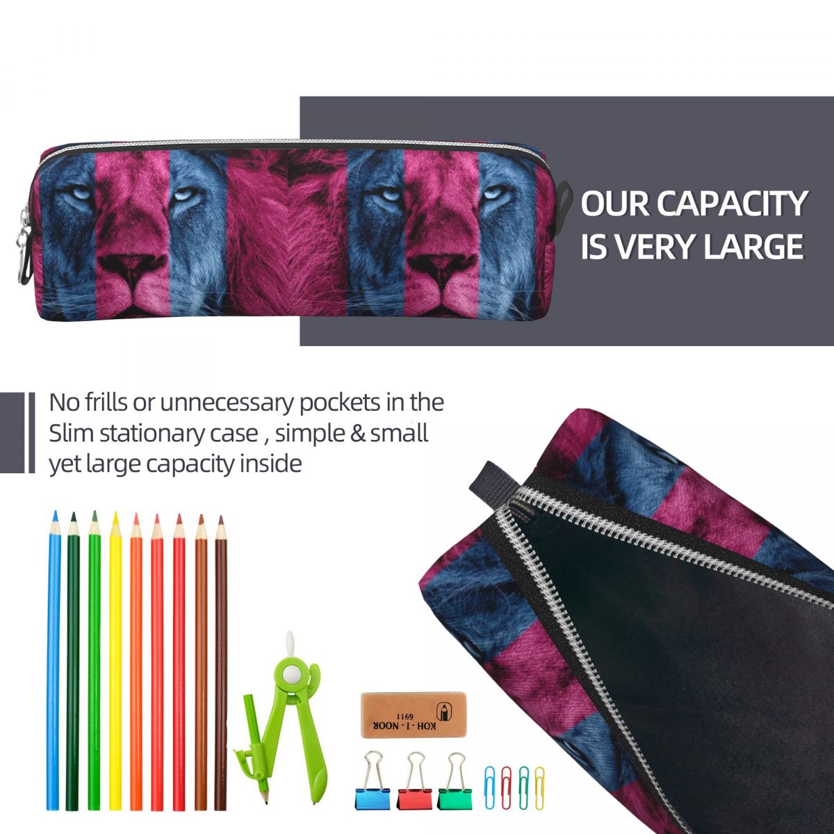 Aston Villa Lion Pencil Cases  – обзор и цена Lion Stationery & Office Supply(Kunshan)Co.Ltd