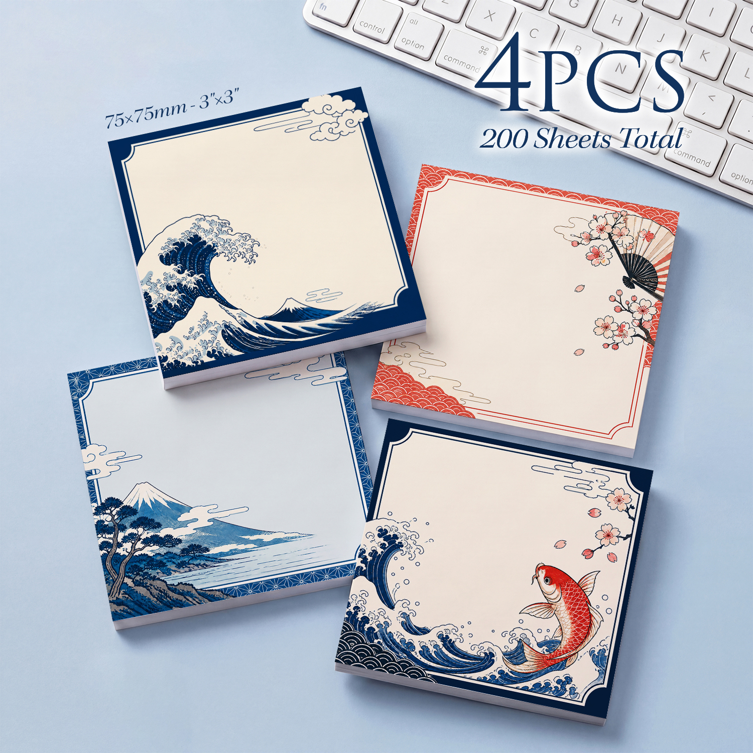 4pcs Japanese Style Sticky Not – обзор и цена Total Stationery & Office Supply