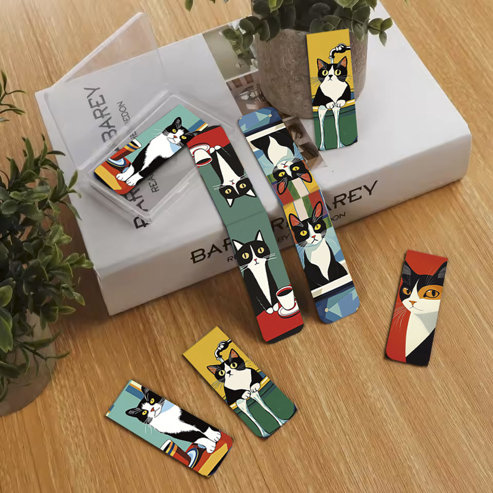 5Pcs/Set Cute Cat Magnetic Boo – обзор и цена Bookmark Magnetic Clip