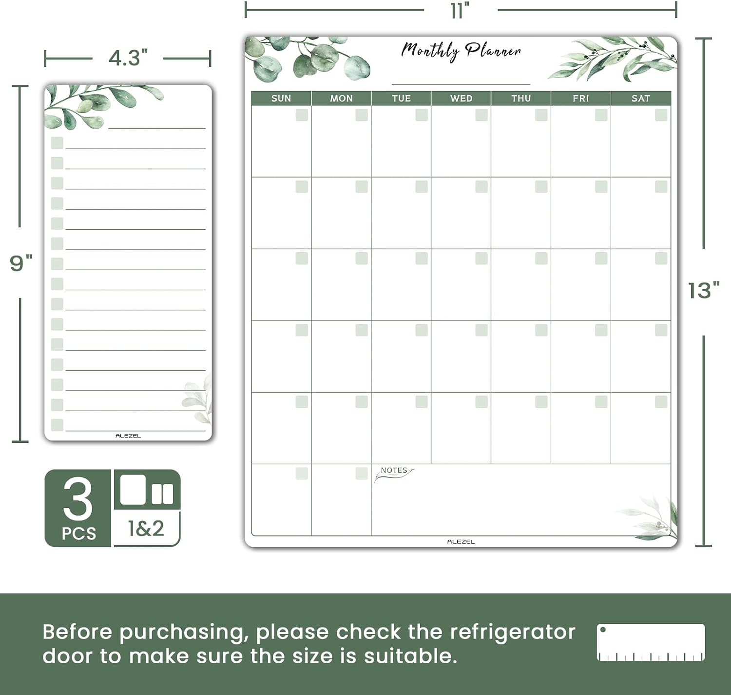 Dry Erase Calendar for Refrige – обзор и цена Whiteboard Marker Set