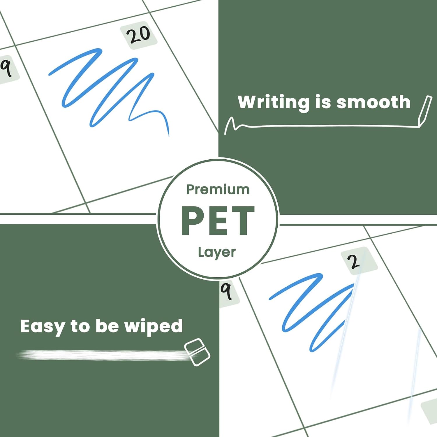 Dry Erase Calendar for Refrige – обзор и цена Whiteboard Marker Set