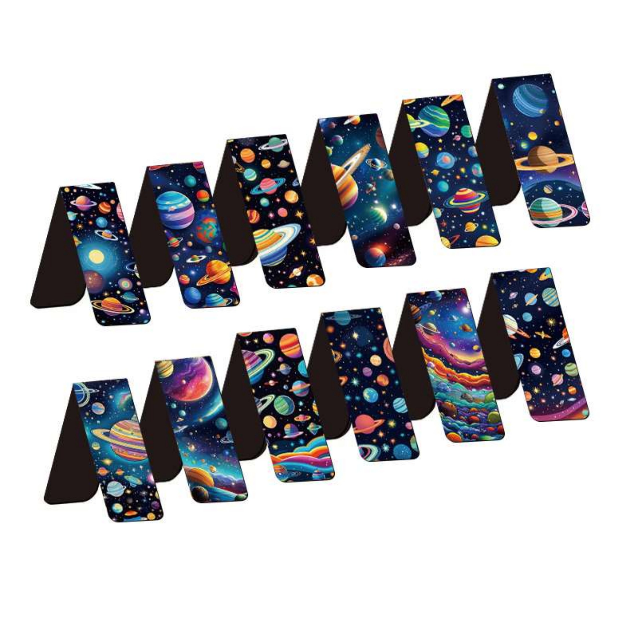 12pcs Space & Planet Themed Ma – обзор и цена Bookmark Magnetic Clip