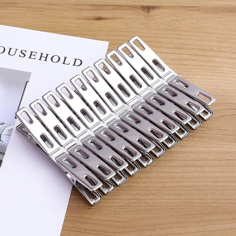 20pcs Stainless Steel Flat Mou – обзор и цена Binder Clip Assorted