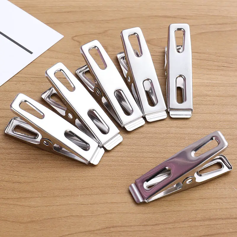20pcs Stainless Steel Flat Mou – обзор и цена Binder Clip Assorted
